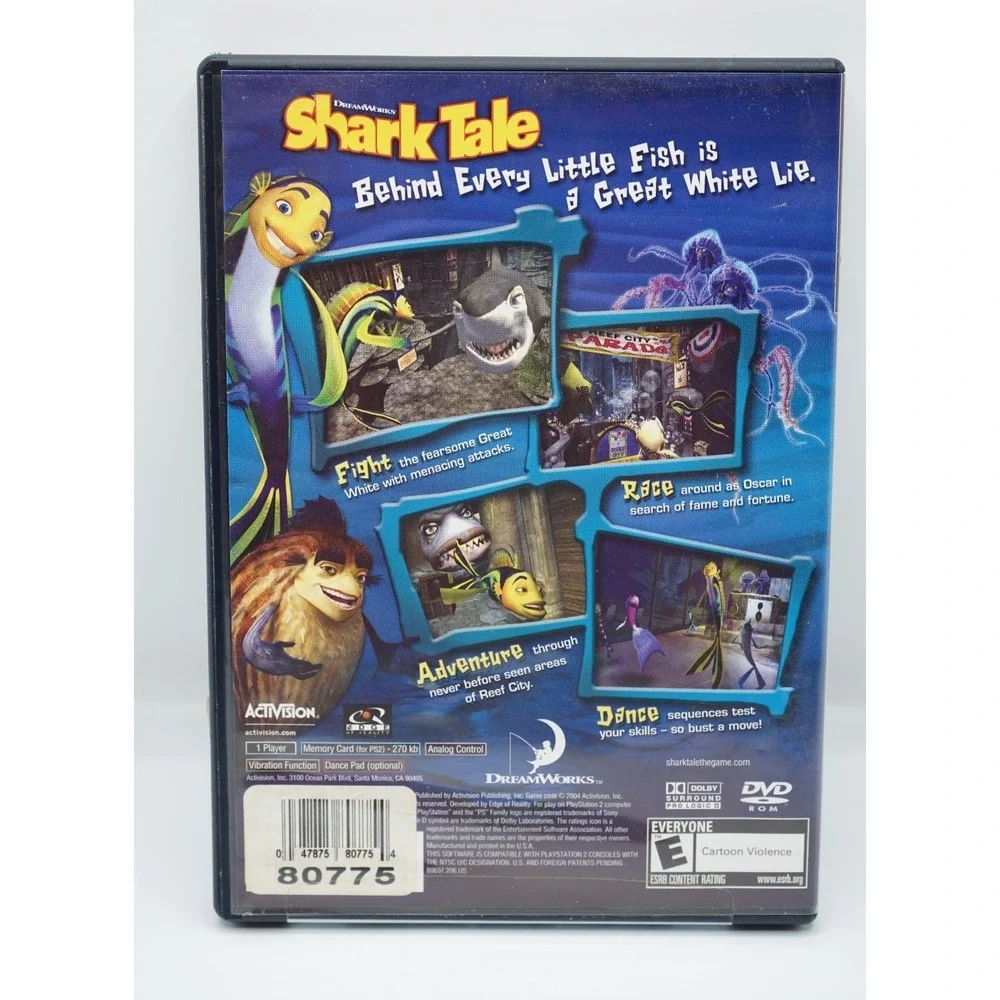 Shark Tale DreamWorks Activision - Playstation‎ 2 Juego PS2